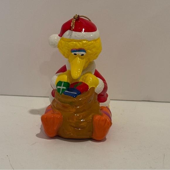 Vintage Sesame Street Cookie Monster Amd Big Ceramic Christmas Figurine Ornament - Picture 8 of 14